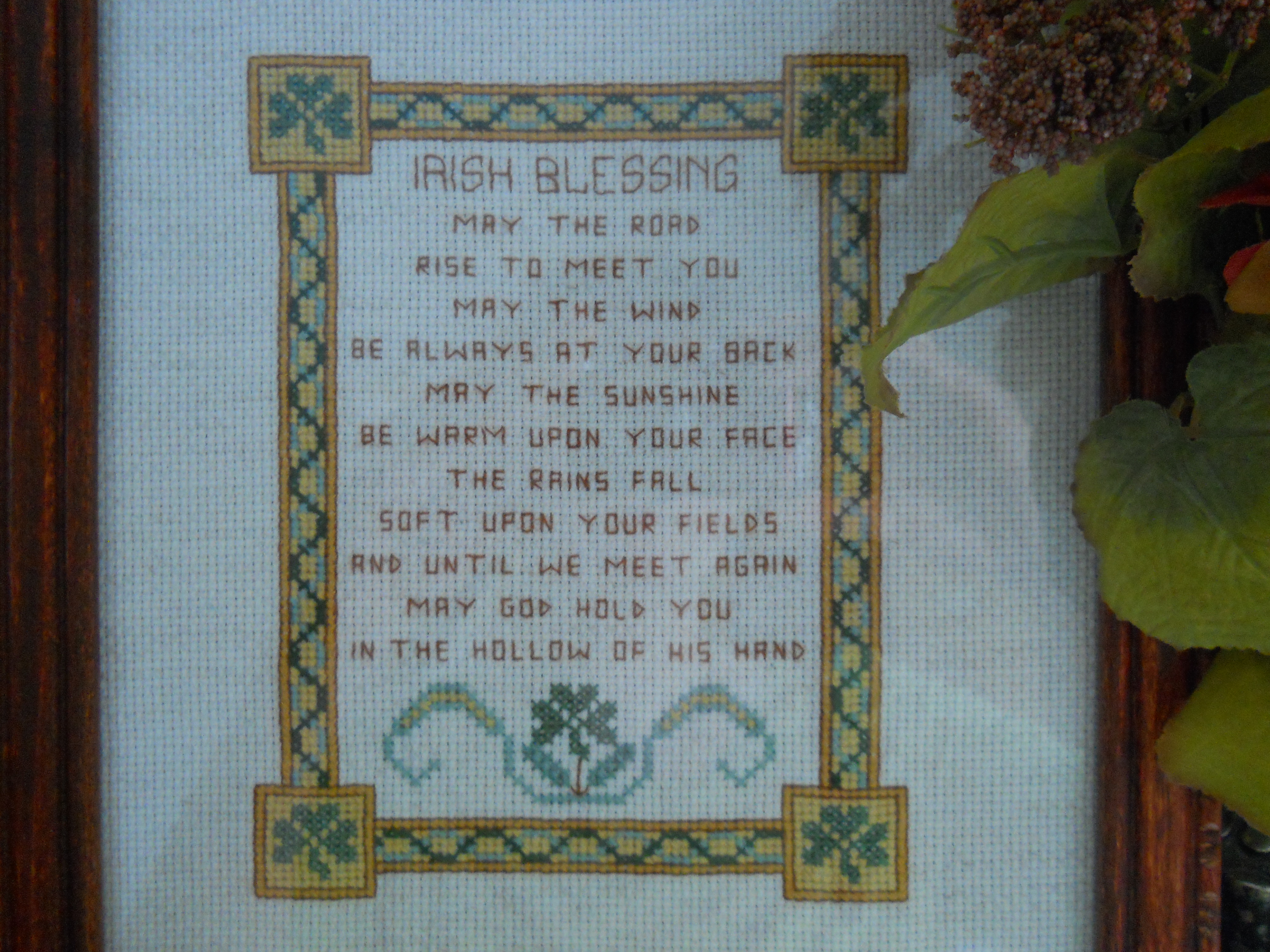 Irish Blessing Cross Stitch Pattern – Heart Toward Home