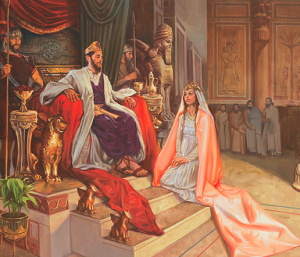 Queen Esther in the throne room